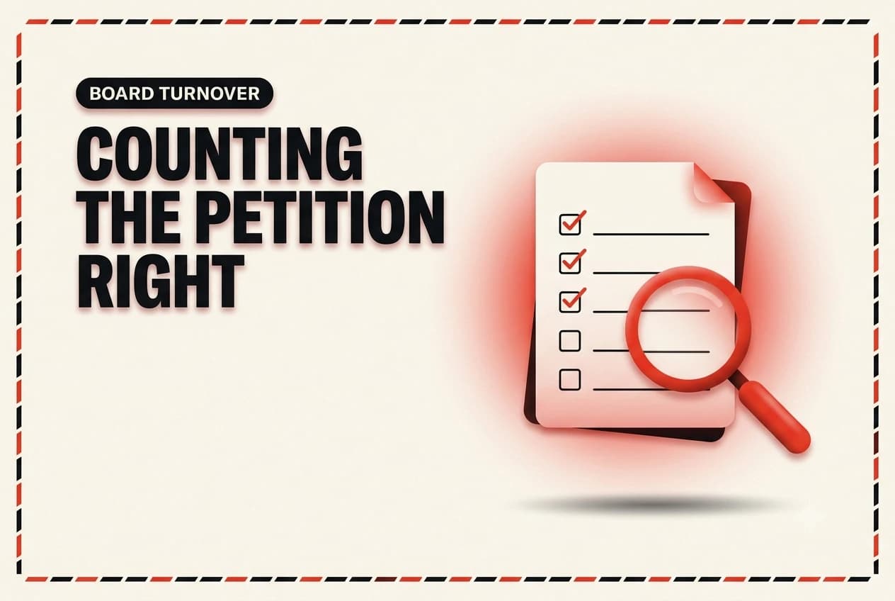 HOA board recall petition signature threshold