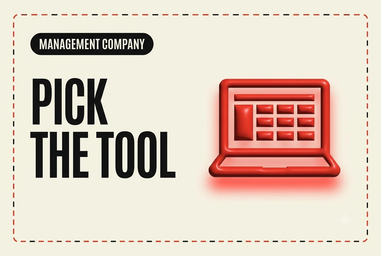 Comparing HOA management software platforms on a laptop